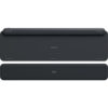 Logitech MX Keys Plus wireless keyboard with backlighting and palm rest - back view image