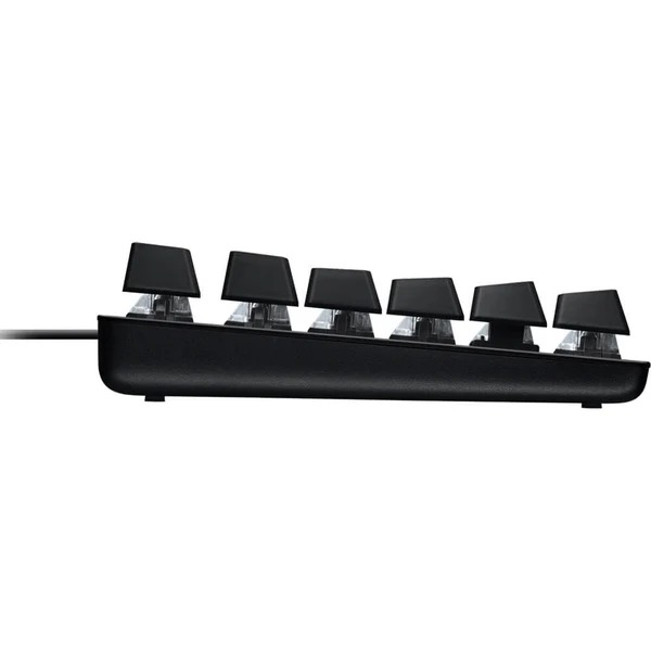 Logitech G413 SE mechanical keyboard, Romer-G style switches - USB-C - side view image