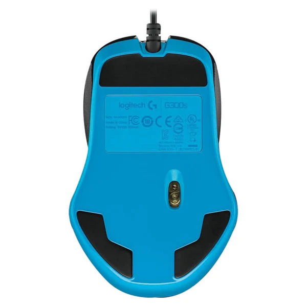 Compact Logitech G300s gaming mouse for PC with durable design in Pakistan - back view image