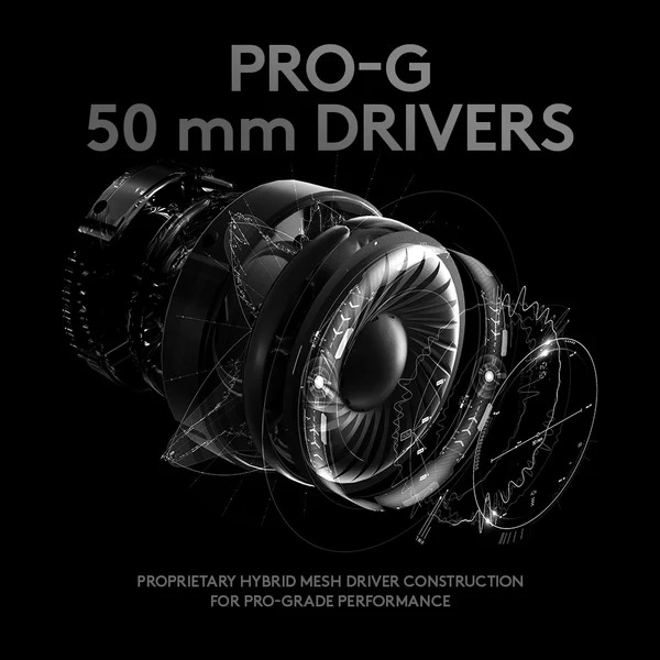Logitech G Pro Gaming Headset 50mm drivers