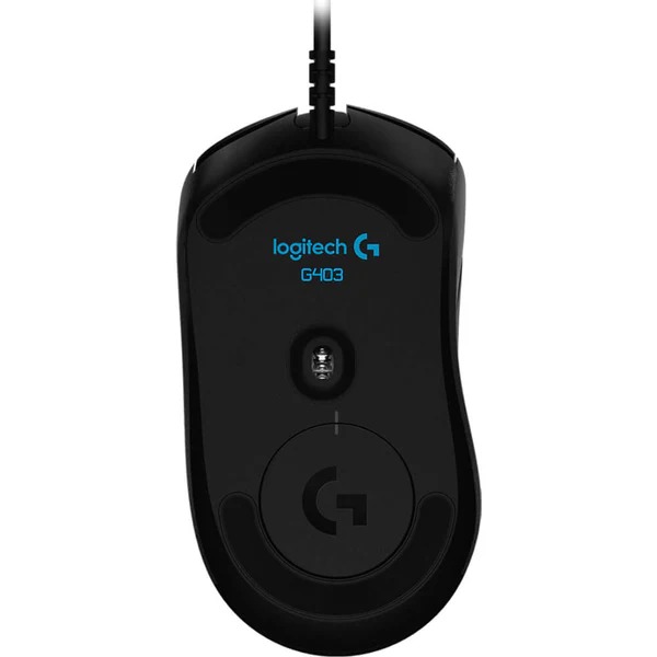 Logitech G403 gaming mouse with lightweight design and adjustable DPI - Back view image