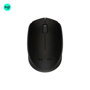 Logitech B170 Wireless Mouse with compact design - smooth black finish and reliable 2.4 GHz wireless connectivity via USB receiver
