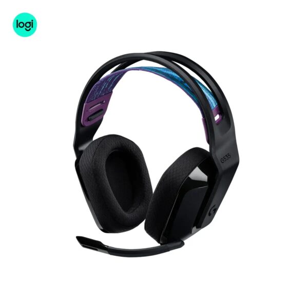 Logitech G535 wireless headset, black, ergonomic fit with LIGHTSPEED wireless technology
