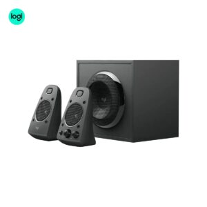 Logitech Z625 premium speaker system, 2.1 channel, THX audio quality, optical connection