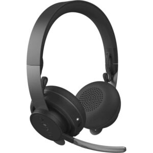 Microsoft Teams version Logitech Zone Wireless Headset Black image with mic