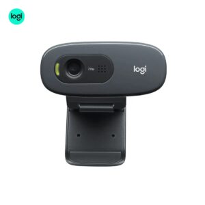 main image of Logitech C270 720p HD webcam, black- grey design