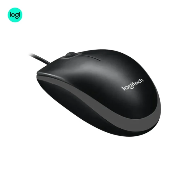 Logitech B100 Optical USB Wired Mouse – Comfortable Ambidextrous Design
