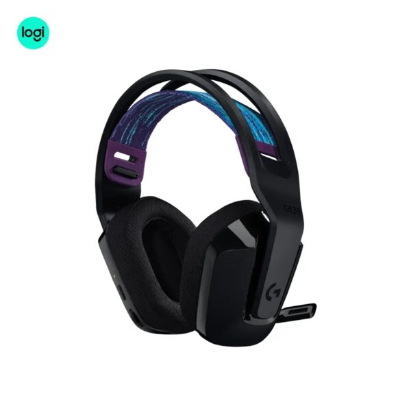 G535 wireless gaming headset, black, ergonomic design, high-fidelity LIGHTSPEED audio logitech-pakistan