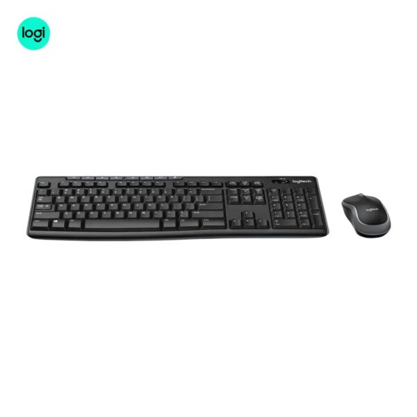 Logitech MK270R wireless keyboard and mouse black bundle.