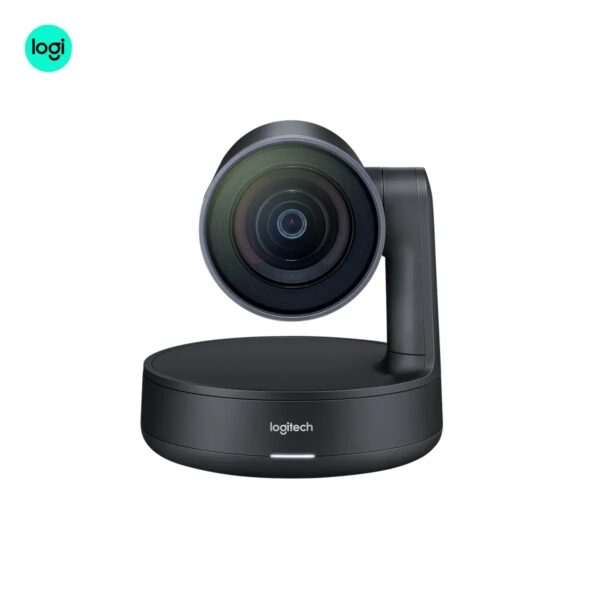 Rally Plus Logitech front image of conference camera system, charcoal finish, Pakistan