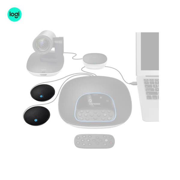 EXPANSION MICS for GROUP Logitech in black zoom in microphones image