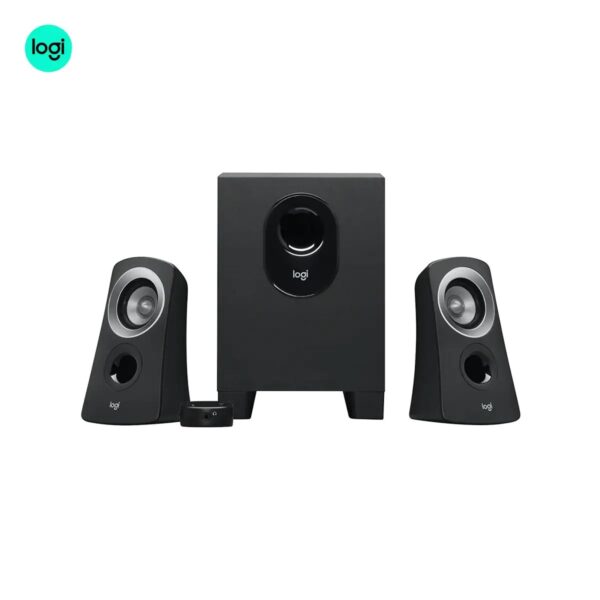 Logitech Z313 speakers and subwoofer set, charcoal, 2.1 audio system