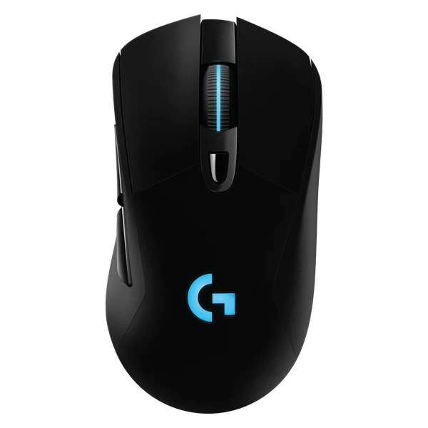 Logitech G703 Lightspeed wireless gaming mouse with HERO sensor and ergonomic design - main image
