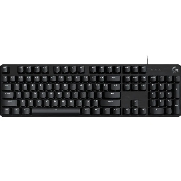 Logitech G413 SE mechanical Gaming keyboard - compact design, black chassis, red backlit keys, USB-C