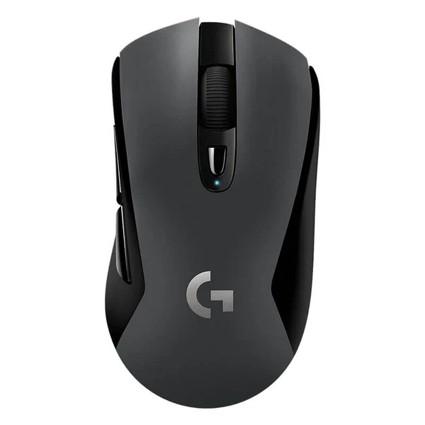 Logitech G603 HERO Lightspeed wireless gaming mouse with side buttons and ergonomic design