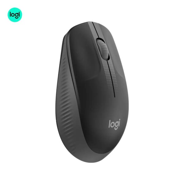 Wireless Logitech M190 mouse with USB receiver and long battery life