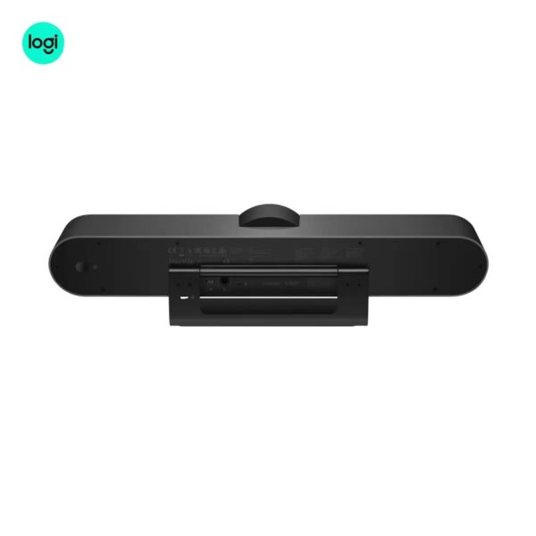 Logitech MeetUp Video Conference Camera back side image in gray black