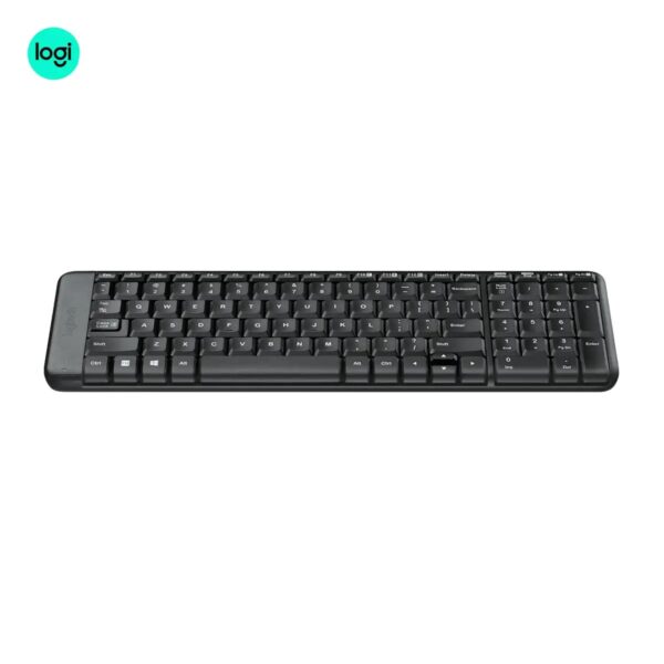 MK220 Wireless Keyboard + Mouse by Logitech, charcoal color top view image