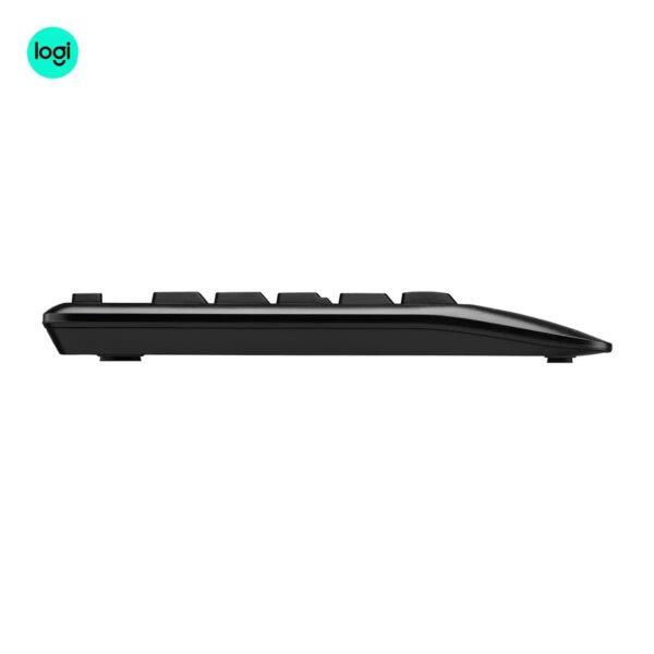 Logitech MK345 side image of Comfort BlackWireless Keyboard