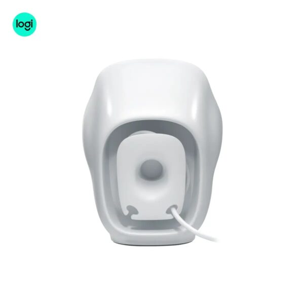 Mini Logitech Z120 stereo speakers with USB power, white-black back image