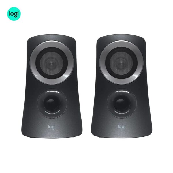 2.1 Logitech Z313 speaker system in charcoal with powerful subwoofer