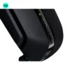 Close-up image of Logitech G535 black wireless headset, ergonomic and lightweight, with LIGHTSPEED connectivity