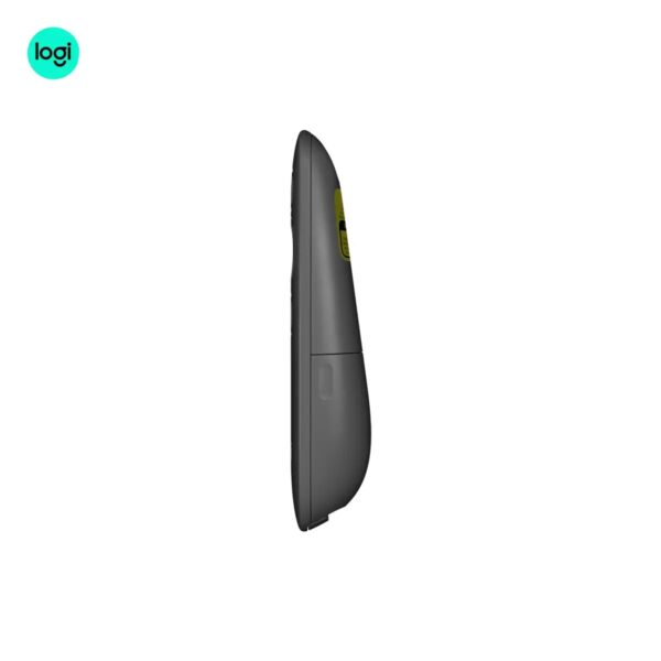 Graphite Logitech R500s Laser Pointer remote for slides, broad compatibility.