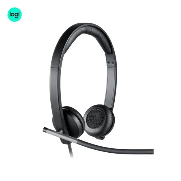 Logitech H650e Business Stereo Headset with Noise-Cancelling Mic