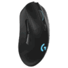 Logitech G703 Lightspeed wireless mouse with HERO 25K sensor for precise tracking - side view image
