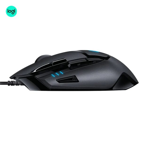 Logitech G402 FPS gaming mouse with accessible button layout in Pakistan - Side view image