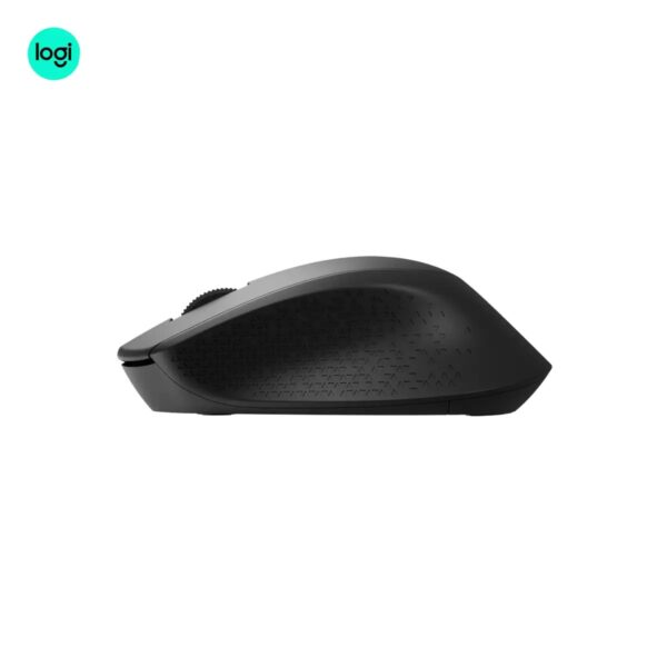 Logitech Black MK345 Comfort Wireless Mouse side image