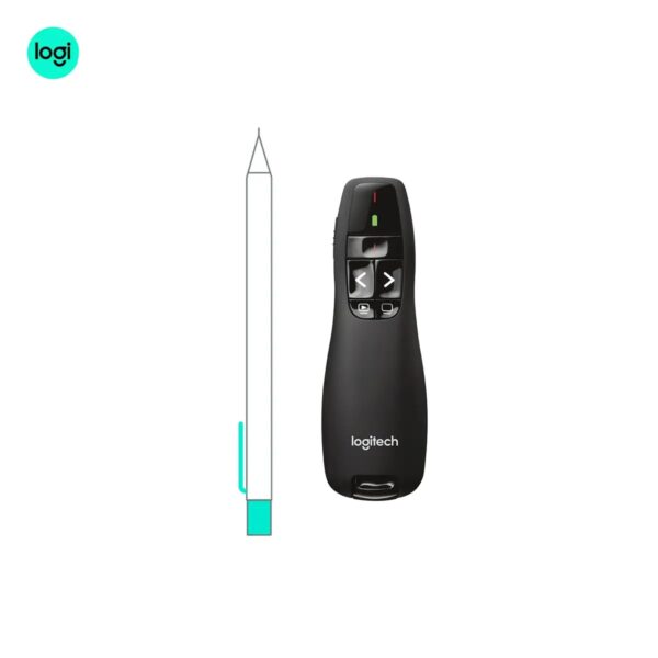 Logitech R400 Wireless Laser Presentation Remote basic slide navigation-black