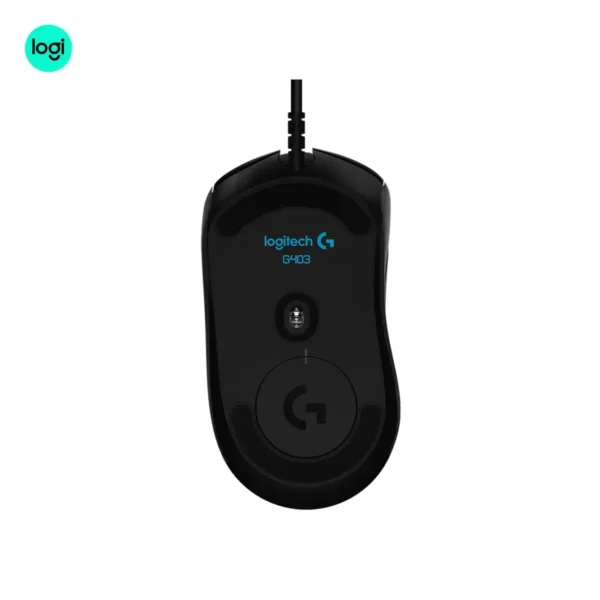 Logitech G403 HERO LIGHTSYNC FPS-like gaming mouse - back view image