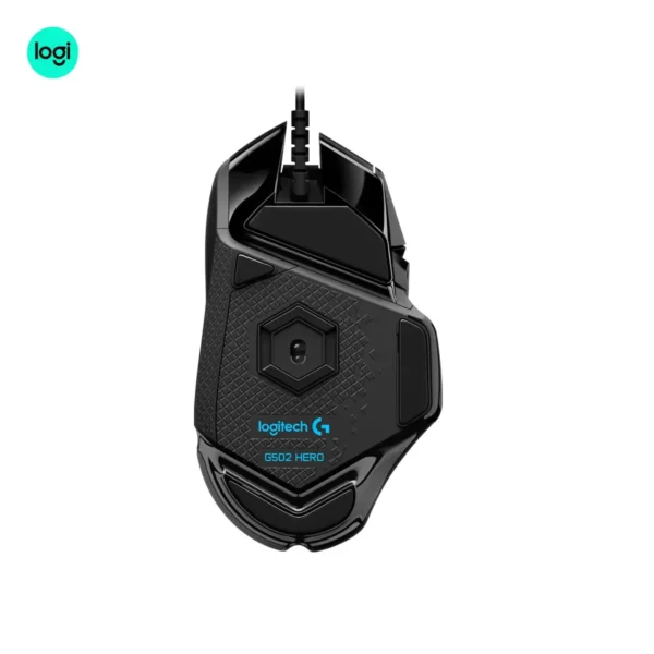 Logitech G502 HERO high-performance gaming mouse with premium finish in Black