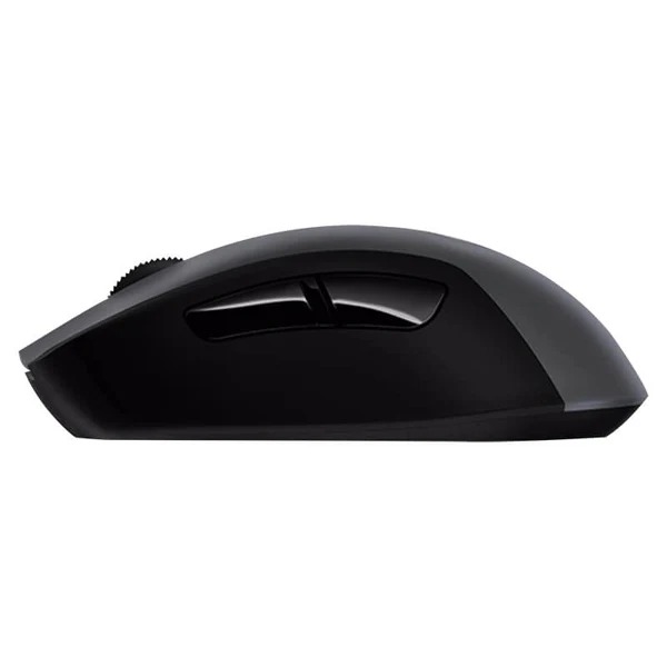 Side view of Logitech G603 Lightspeed mouse showing programmable buttons