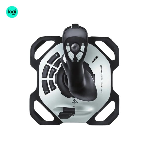 Ergonomic Logitech Extreme 3D Pro Joystick/Flightstick with 12 Programmable Buttons
