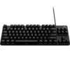 Logitech G413 TKL SE mechanical gaming keyboard with red backlit keys - black color