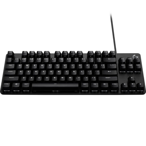 Logitech G413 TKL SE mechanical gaming keyboard with red backlit keys - black color