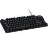 Logitech G413 TKL SE mechanical gaming keyboard on desk setup for gaming and typing in Pakistan