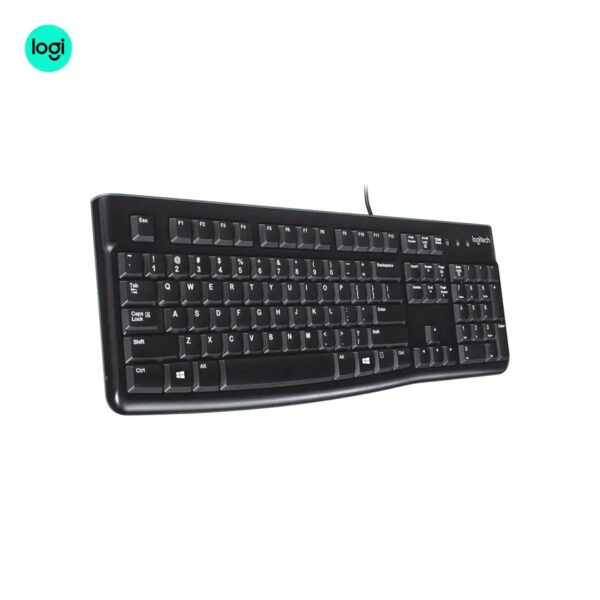 Logitech K120 USB keyboard with full-size layout and membrane keys
