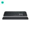 Logitech MX Keys S keyboard with palm rest, USB-C charging, and multi-device pairing