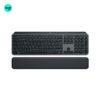 Logitech MX Keys S keyboard with multi-device wireless connectivity and palm rest in Black color