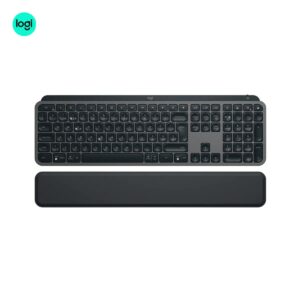 logitech-mx-keys-s-keyboard-palm-rest-graphite-top-view-logitech-pakistan-official-1 Logitech MX Keys S keyboard with multi-device wireless connectivity and palm rest in Black color