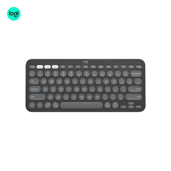 Logitech Pebble Keys 2 K380s Bluetooth Wireless Keyboard – Tonal Graphite Compact Design