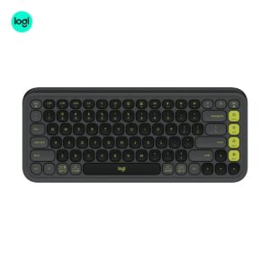 logitech-pop-icon-keys-graphite-green-logitech-pakistan-official-1 POP Icon Keys Bluetooth keyboard ready for productivity, graphite & green - main image